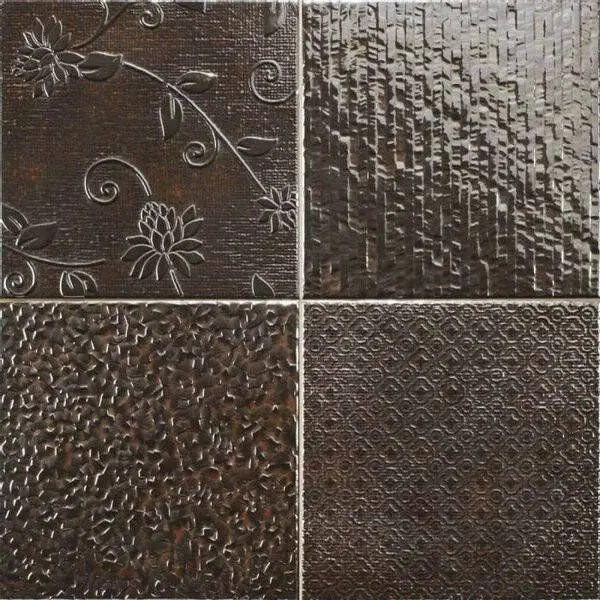 Restpartij Realonda Glint Antracita 44x44 cm decortegels bij Tegelstudio Zeeland in Vlissingen
