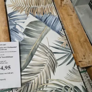 Restpartij decor wandtegels met bladeren, 40x120 cm, Ragno Loca Palma, bij Tegelstudio Zeeland in Vlissingen