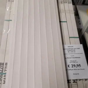 Restpartij Marazzi Fabric Fold Linen decortegels van 40x120 cm bij Tegelstudio Zeeland in Vlissingen